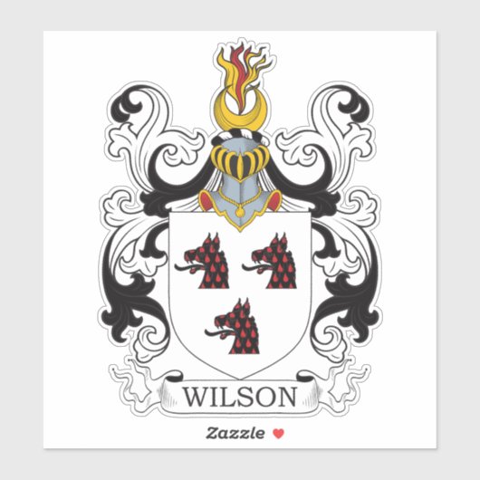 Sticker Wilson Family Crest (Feuille)