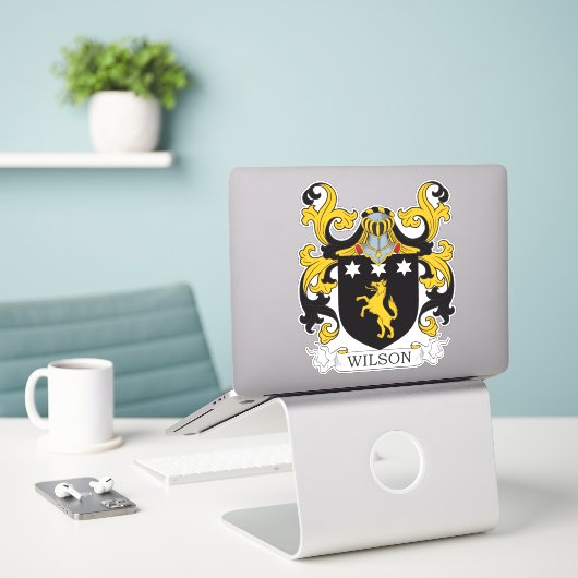 Sticker Wilson Family Crest (Ordinateur portable sur le bureau)
