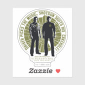 Sticker Winchester Brothers surnaturel "Shotgun" (Feuille)