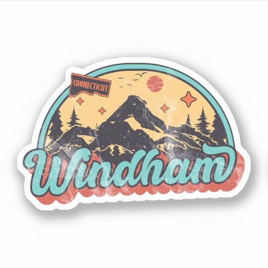 Sticker Windham, Connecticut (Devant)
