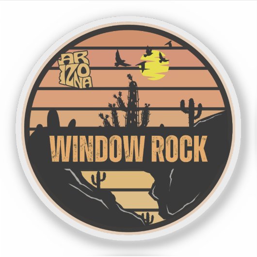 Sticker Window Rock, Arizona (Devant)
