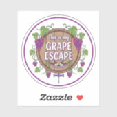 Sticker Wine Time (Feuille)