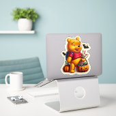 Sticker Winnie l'halloween Pooh (Ordinateur portable sur le bureau)