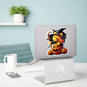 Sticker Winnie l'Ooh (Ordinateur portable sur le bureau)
