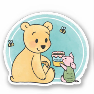 Sticker Winnie l'Ourson et le Piglet