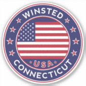 Sticker Winsted Connecticut, Winsted (Devant)