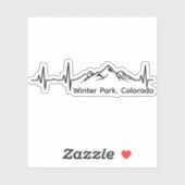 Sticker Winter Park Colorado (Feuille)