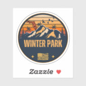 Sticker Winter Park, Floride (Feuille)