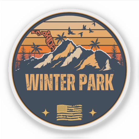 Sticker Winter Park, Floride (Devant)