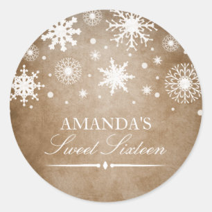 Sticker Winter Wonderland Sweet 16