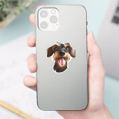 Sticker Wirehair Dachshund (Téléphone)