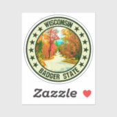 Sticker Wisconsin (Feuille)