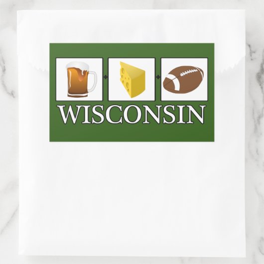 Sticker Wisconsin au fromage à bière (Sac)