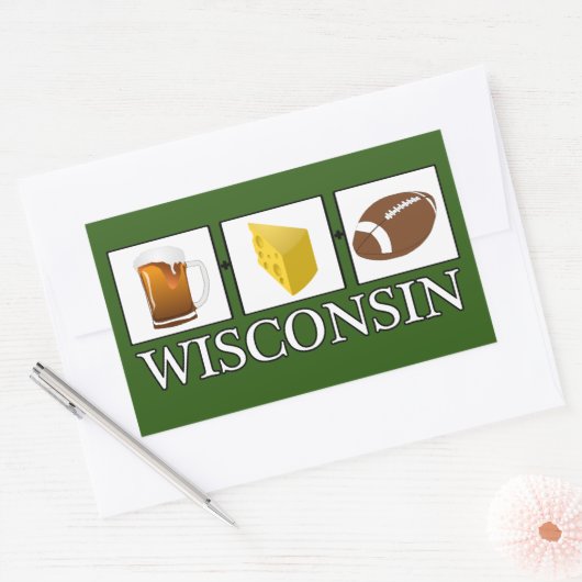 Sticker Wisconsin au fromage à bière (Enveloppe)