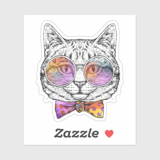 Sticker Wise Kitty Kat (Feuille)