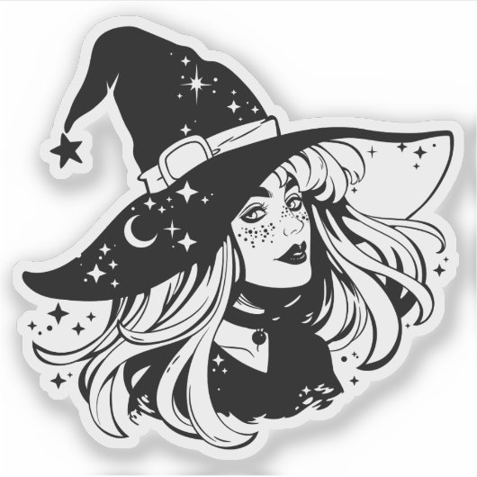 Sticker "Witch" (Voorkant)
