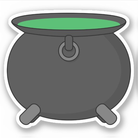 Sticker Witch Cauldron (Devant)