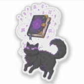 Sticker Witchy Meowgic - Lévitation Chat (Devant)