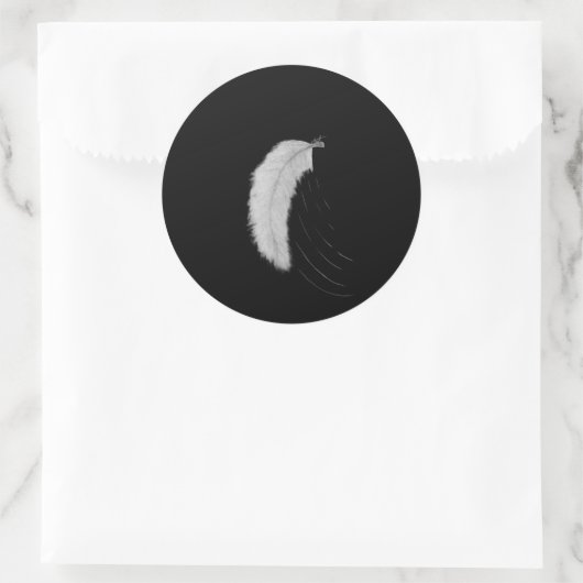 Sticker with feather (Sac)