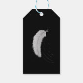 Sticker with feather cadeaulabel (Voorkant)