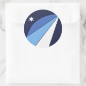 Sticker with Flag of Columbia, South Carolina (Sac)