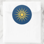Sticker with Flag of Macedonia, Greece (Sac)