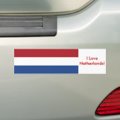 Sticker with Flag of Netherlands (En voiture)