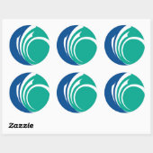 Sticker with Flag of Ottawa, Canada (Vel)