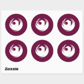 Sticker with Flag of Phoenix City, Arizona (Vel)