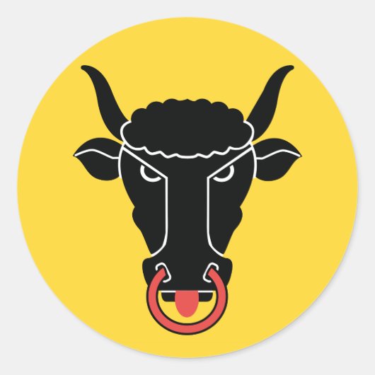 Sticker with Flag of Uri, Switzerland (Devant)