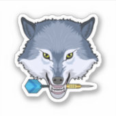 Sticker Wolf aux fléchettes avec Dart (Devant)
