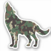 Sticker Wolf Camo (Devant)