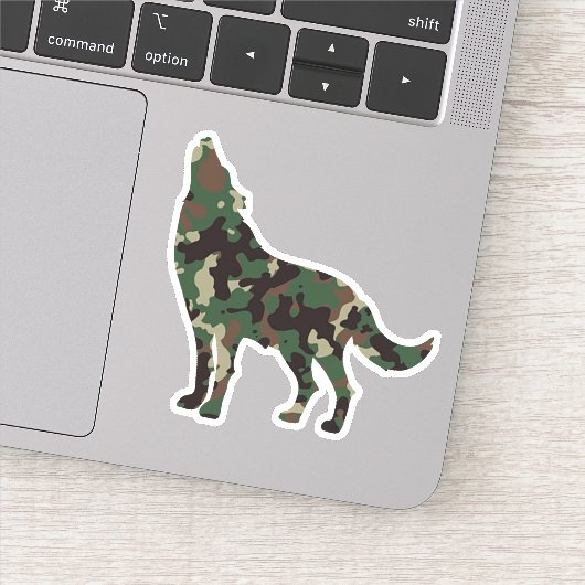 Sticker Wolf Camo (Détail)