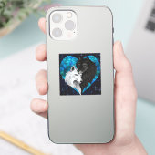 Sticker Wolf Heart - Édition Coeur (Téléphone)