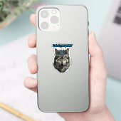 Sticker wolf king unlock your power (Téléphone)
