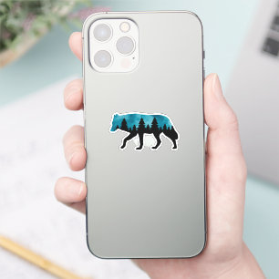 Sticker Wolf Silhouette moderne