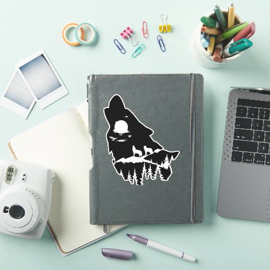 Sticker Wolf Vinyl. (Couverture iPad)