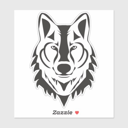 Sticker Wolf Vinyl (Feuille)