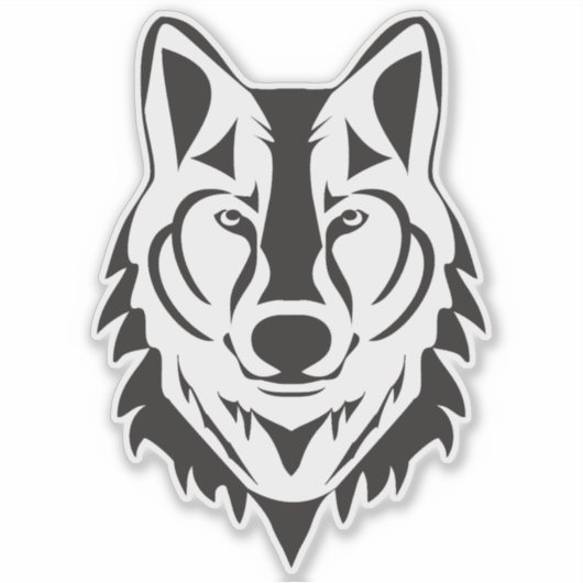 Sticker Wolf Vinyl (Devant)