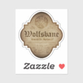 Sticker Wolfsbane Apothecary DC (Feuille)