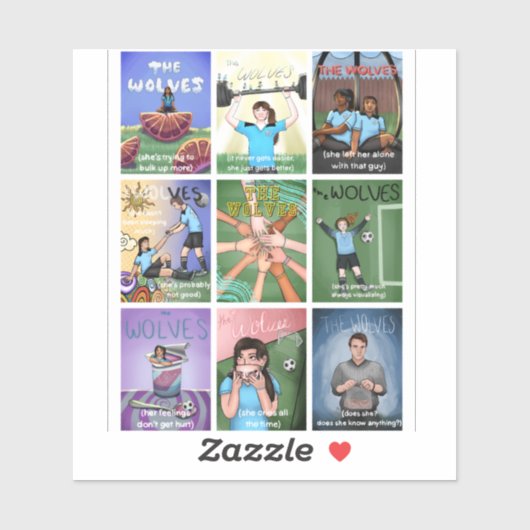 Sticker Wolves #2 (Feuille)