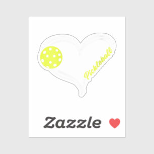 Sticker Womens Love Pickleball - mignon match de picklebal