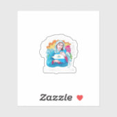 Sticker Womens Quien Causa Tanta Alegria Inmaculada Concep (Feuille)