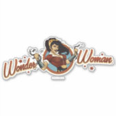 Sticker Wonder Woman Bombshell Name Graphic (Devant)