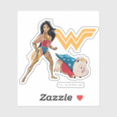 Sticker Wonder Woman & PB (Feuille)