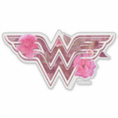 Sticker Wonder Woman Pink Camellia Flowo (Devant)