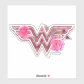 Sticker Wonder Woman Pink Camellia Flowo (Feuille)