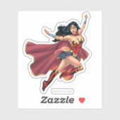 Sticker Wonder Woman Portant Cape (Feuille)
