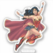Sticker Wonder Woman Portant Cape (Devant)