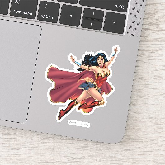 Sticker Wonder Woman Portant Cape (Détail)